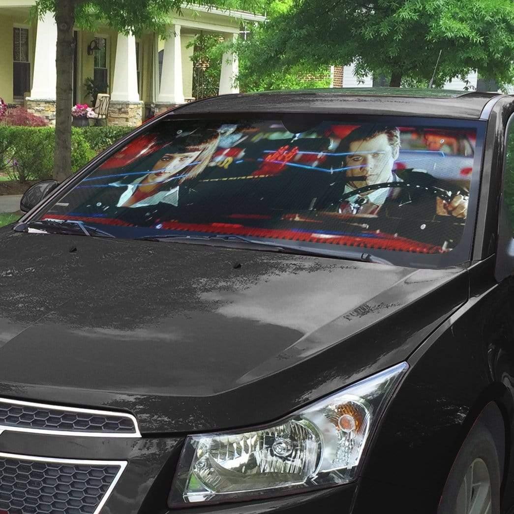 3D A Date With Vincent Vega Pulp Fiction Custom Auto Car SunShade - PersonalizedFury
