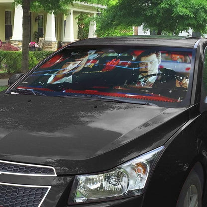 3D A Date With Vincent Vega Pulp Fiction Custom Auto Car SunShade - PersonalizedFury
