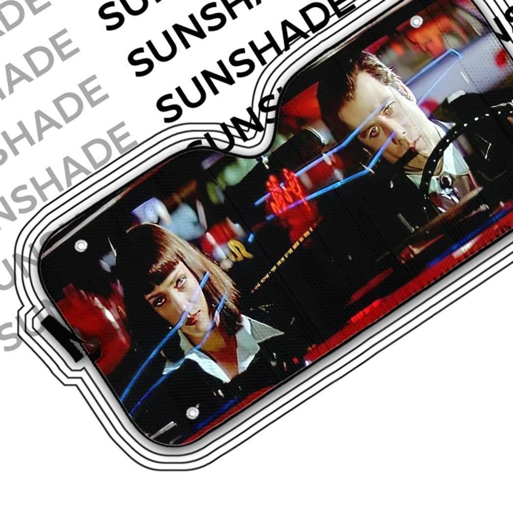3D A Date With Vincent Vega Pulp Fiction Custom Auto Car SunShade - PersonalizedFury