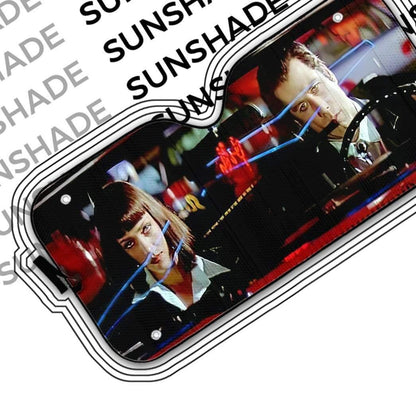 3D A Date With Vincent Vega Pulp Fiction Custom Auto Car SunShade - PersonalizedFury
