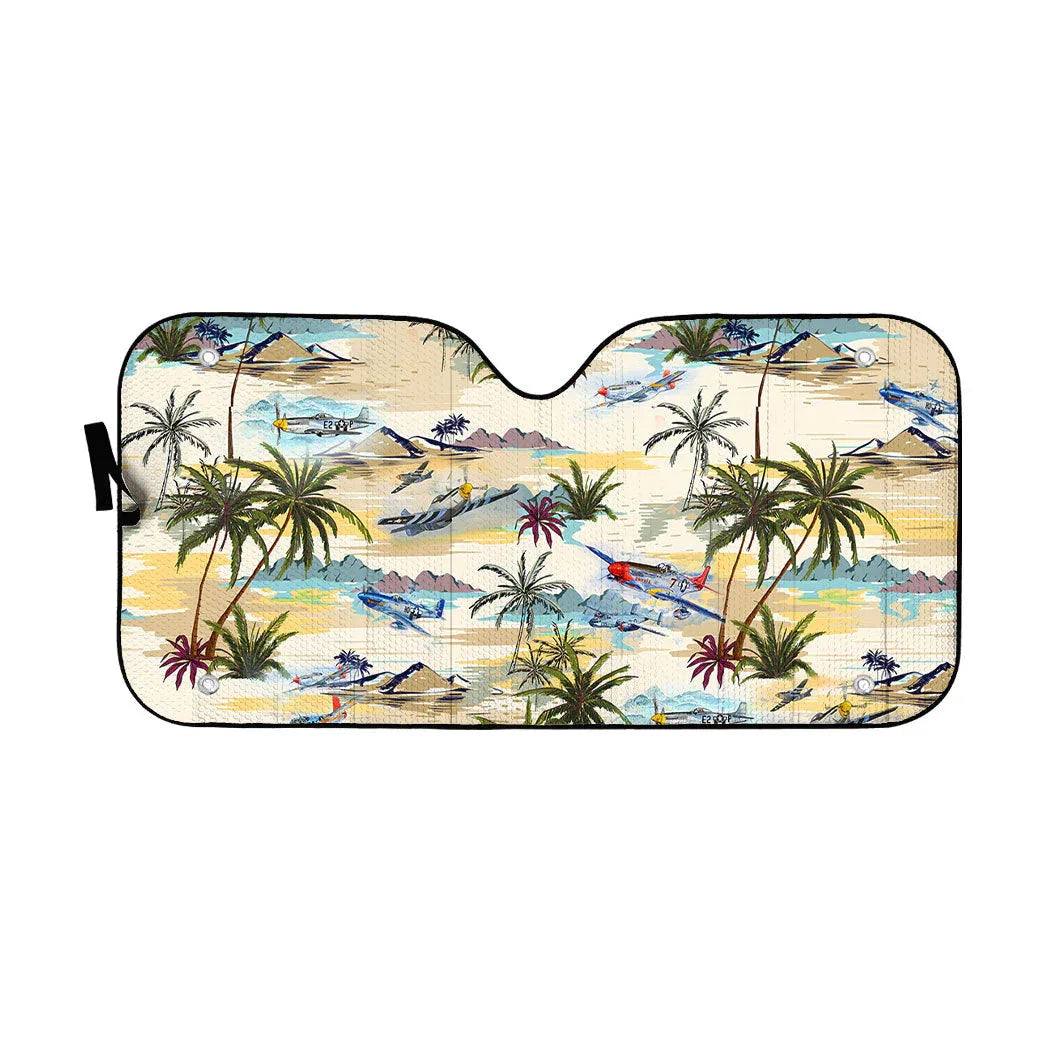 3D Aircraft Hawaii Car Auto Sunshade - PersonalizedFury
