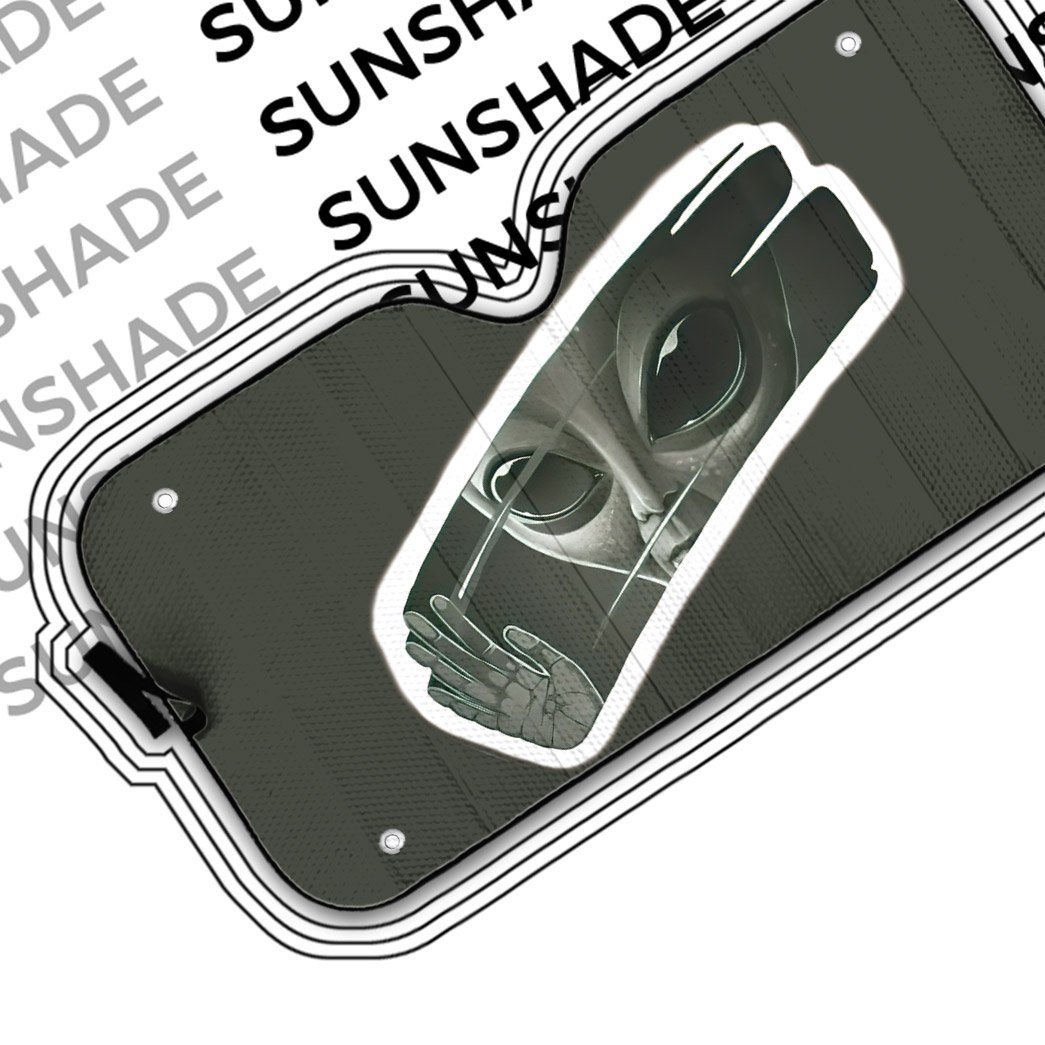 Gearhumans 3D Alien Take A Look To The Mirror Custom Sunshade