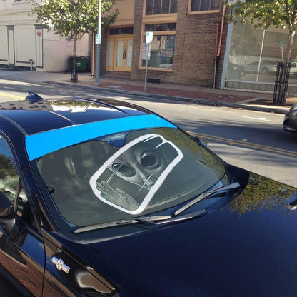 Gearhumans 3D Alien Take A Look To The Mirror Custom Sunshade