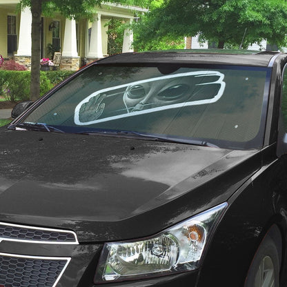 Gearhumans 3D Alien Take A Look To The Mirror Custom Sunshade