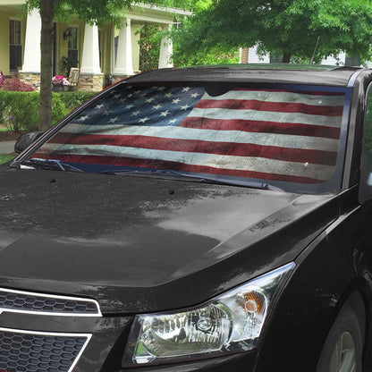 Gearhumans 3D American Flag Auto Sunshade