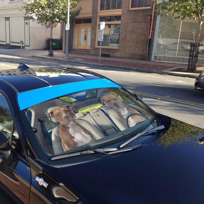 Gearhumans 3D American Staffordshire Terrier Dog Auto Car Sunshade