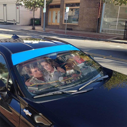 Gearhumans 3D Back To The Future Custom Car Auto Sunshade