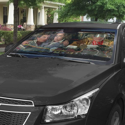 Gearhumans 3D Back To The Future Custom Car Auto Sunshade