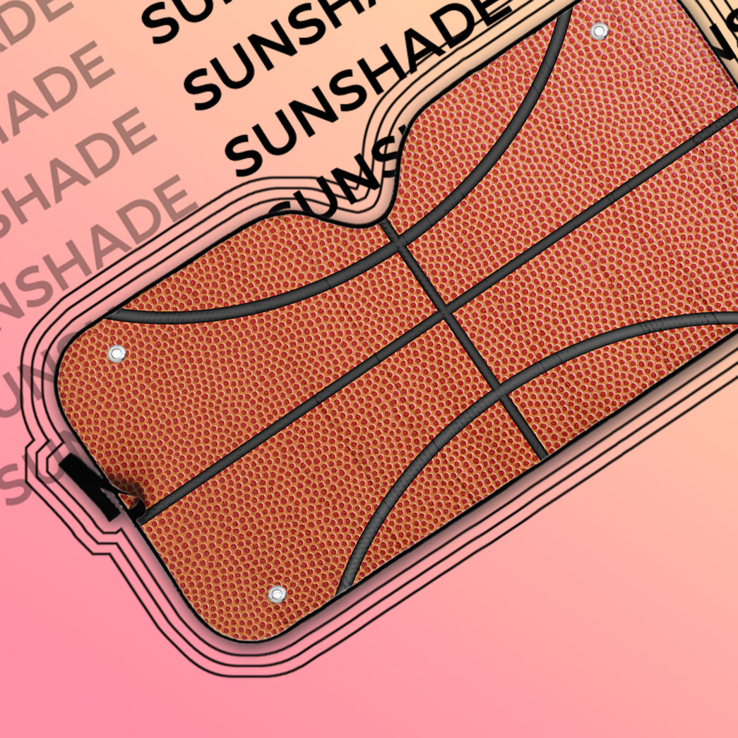 Gearhumans 3D Basketball Car Auto Sunshade