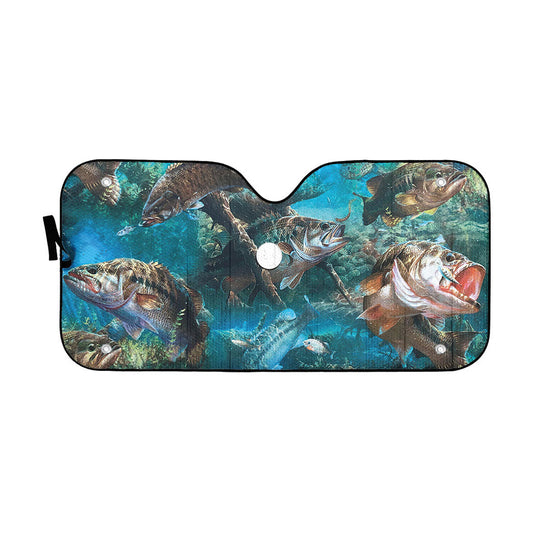Gearhumans 3D Bass Fishing Custom Sunshade