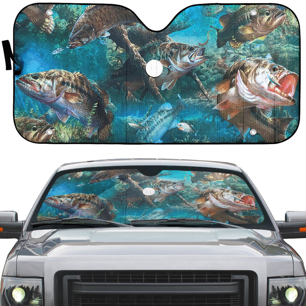 Gearhumans 3D Bass Fishing Custom Sunshade