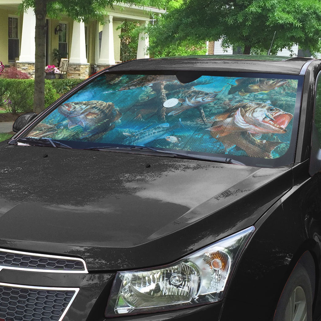 Gearhumans 3D Bass Fishing Custom Sunshade