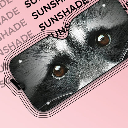 Gearhumans 3D Beautiful Eyes Of Raccoon Custom Sunshade