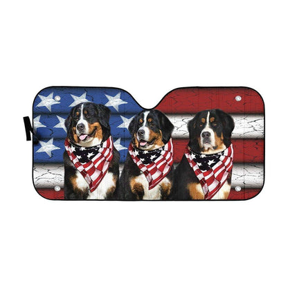 Gearhumans 3D Bernese USA Flag Custom Sunshade