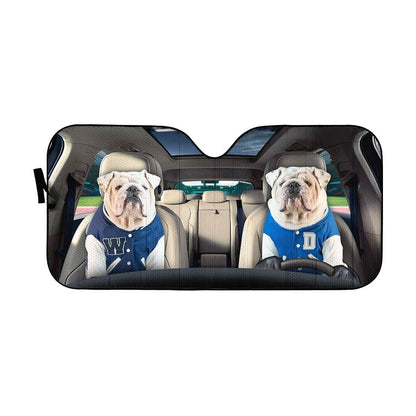 Gearhumans 3D Bulldog 05 Custom Car Auto Sunshade