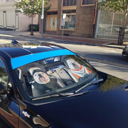 Gearhumans 3D Bulldog 10 Custom Car Auto Sunshade