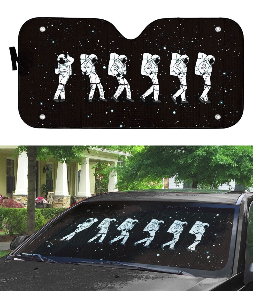 Gearhumans 3D Crotch Grab Moon Walk Astronaut Auto Sunshade