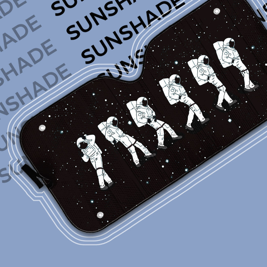 Gearhumans 3D Crotch Grab Moon Walk Astronaut Auto Sunshade
