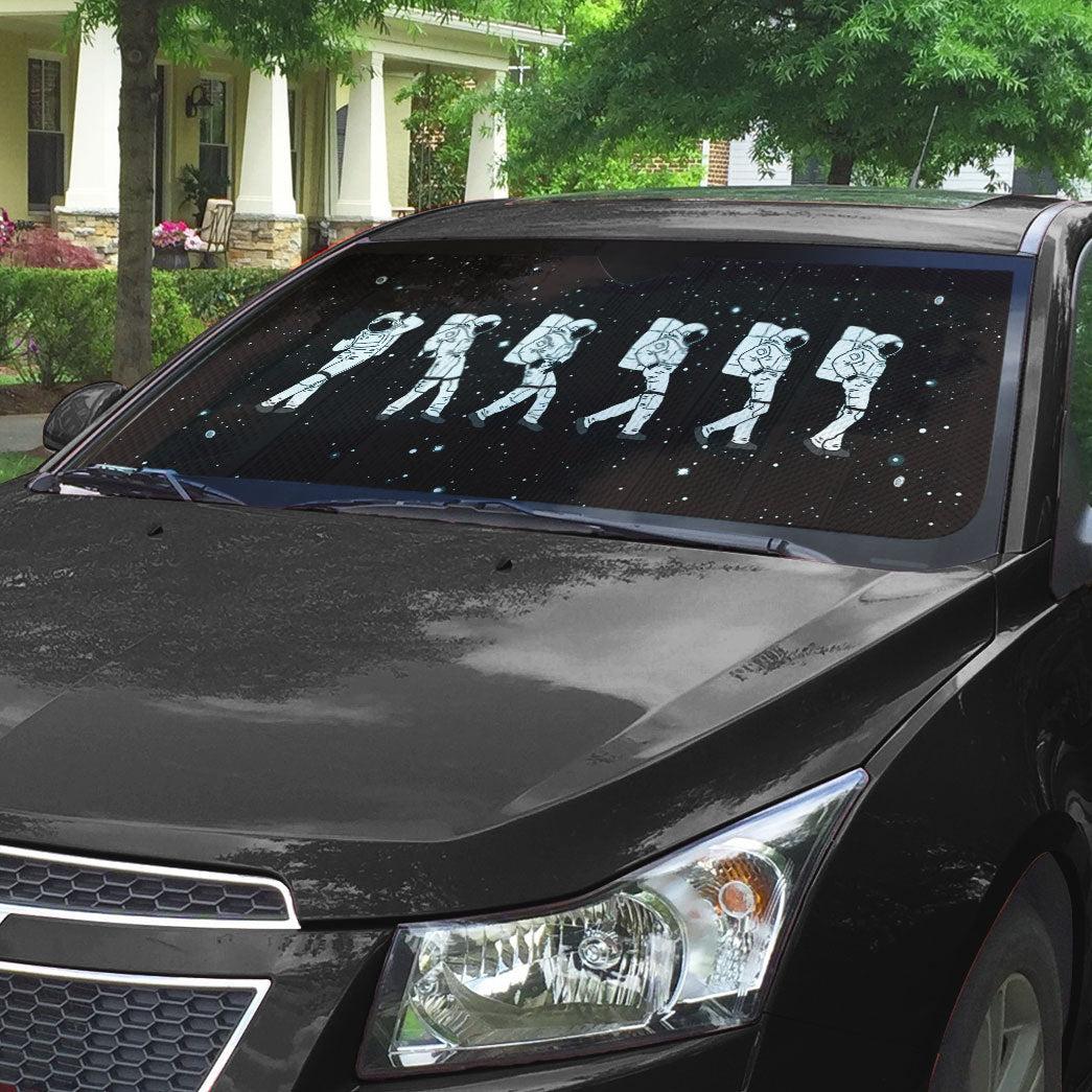 Gearhumans 3D Crotch Grab Moon Walk Astronaut Auto Sunshade