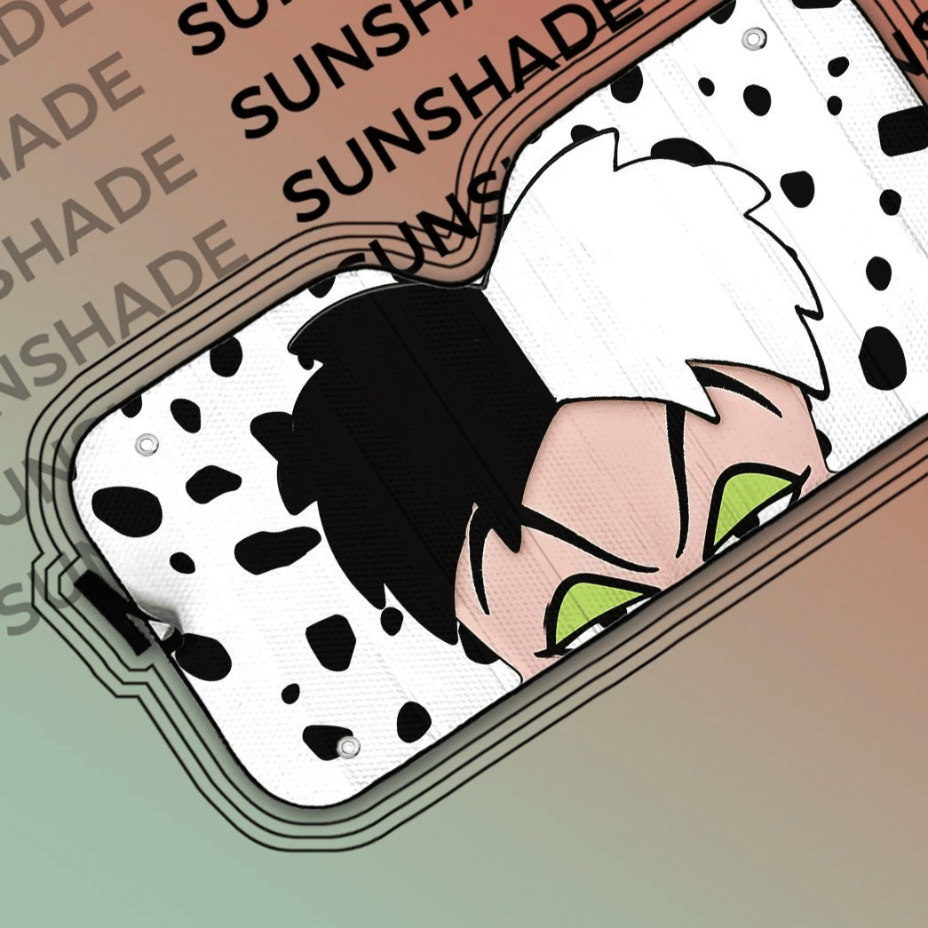 Gearhumans 3D Cruella De Vil Custom Car Auto Sunshade
