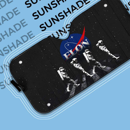 Gearhumans 3D Custom Car Auto Sunshade Elon Astronaut