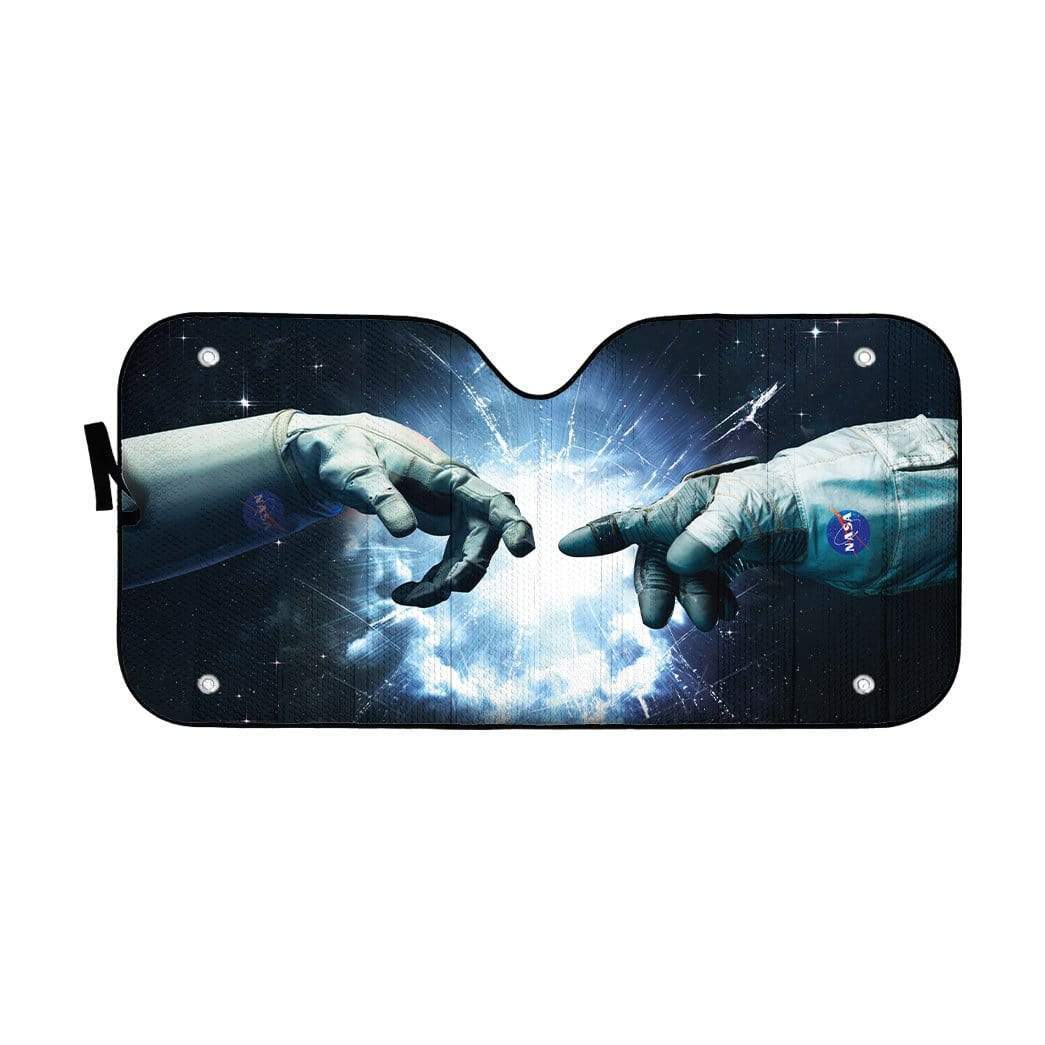 Gearhumans 3D Custom Car Auto Sunshade The Creation Of Astronaut