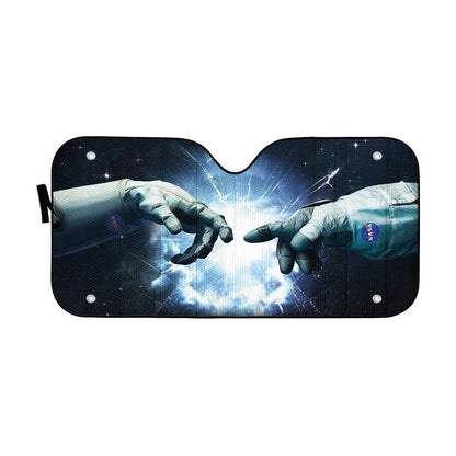 Gearhumans 3D Custom Car Auto Sunshade The Creation Of Astronaut