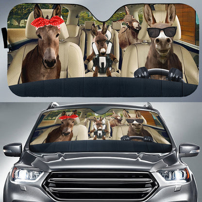 Gearhumans 3D Donkey Auto Sun Shades