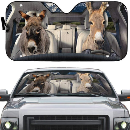 Gearhumans 3D Donkey Custom Car Auto Sunshade