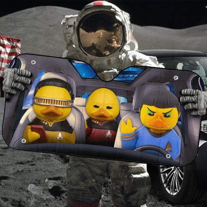 Gearhumans 3D Duck S.T Custom Car Auto Sunshade