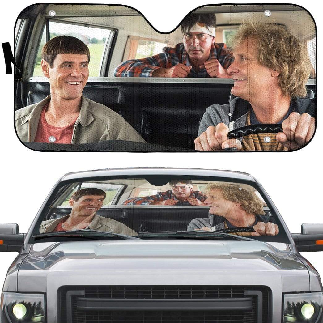 Gearhumans 3D Dumb & Dumber Custom Car Auto Sunshade