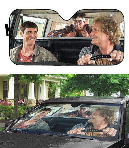 Gearhumans 3D Dumb & Dumber Custom Car Auto Sunshade
