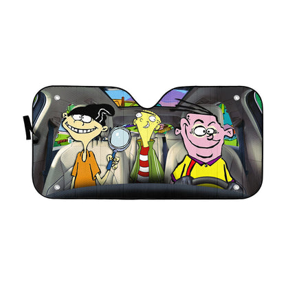 Gearhumans 3D Ed Edd n Eddy Custom Car Auto Sunshade