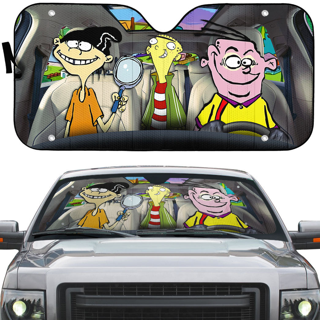 Gearhumans 3D Ed Edd n Eddy Custom Car Auto Sunshade