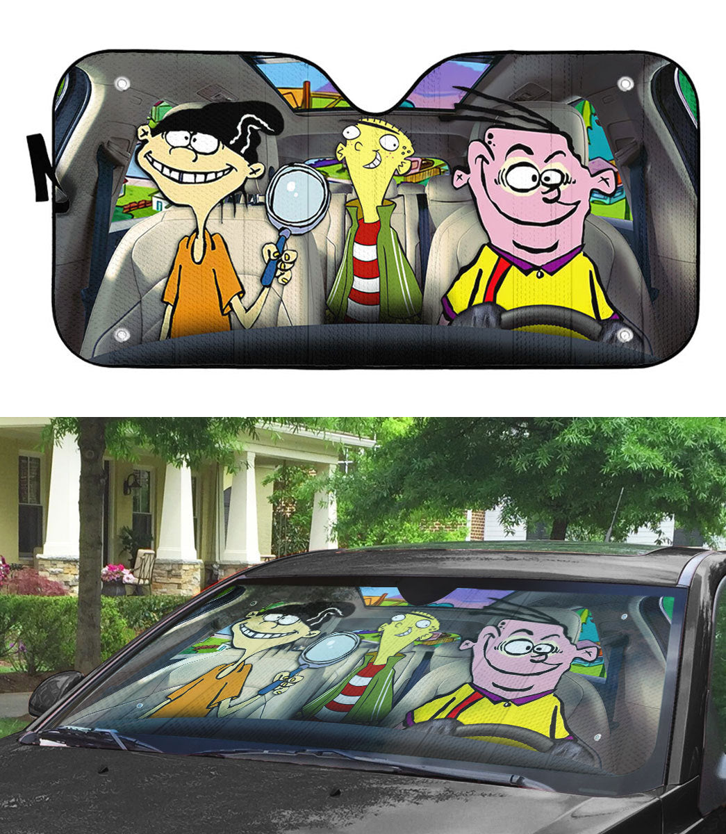 Gearhumans 3D Ed Edd n Eddy Custom Car Auto Sunshade