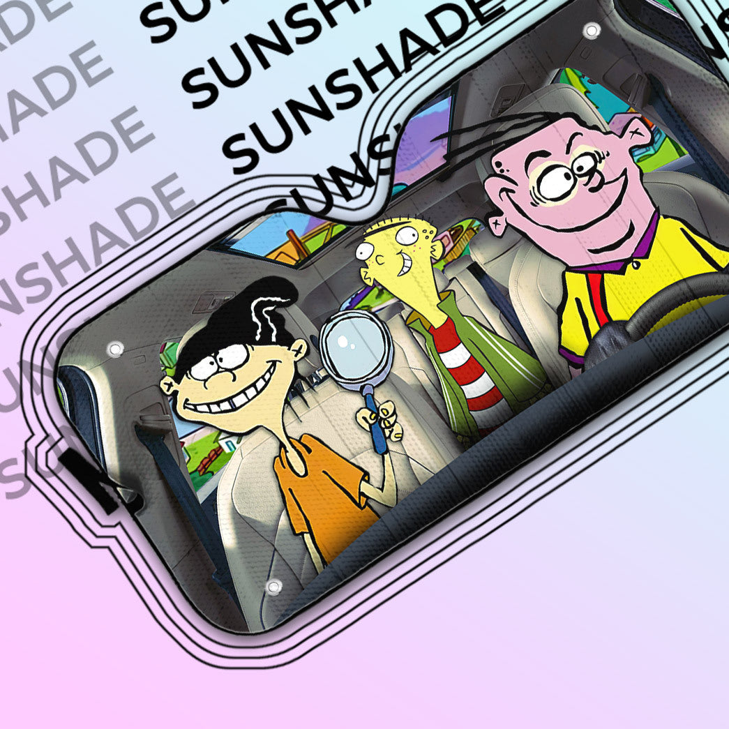 Gearhumans 3D Ed Edd n Eddy Custom Car Auto Sunshade