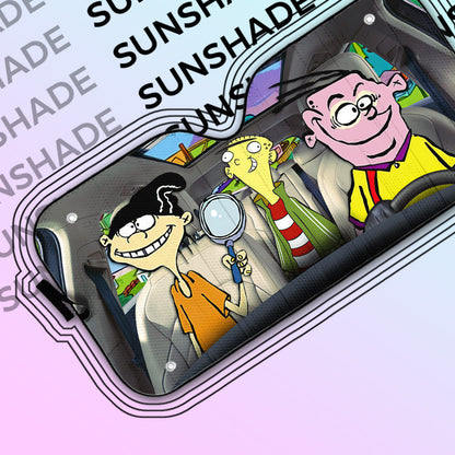 Gearhumans 3D Ed Edd n Eddy Custom Car Auto Sunshade