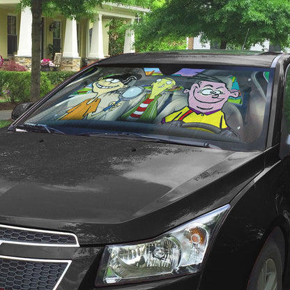 Gearhumans 3D Ed Edd n Eddy Custom Car Auto Sunshade