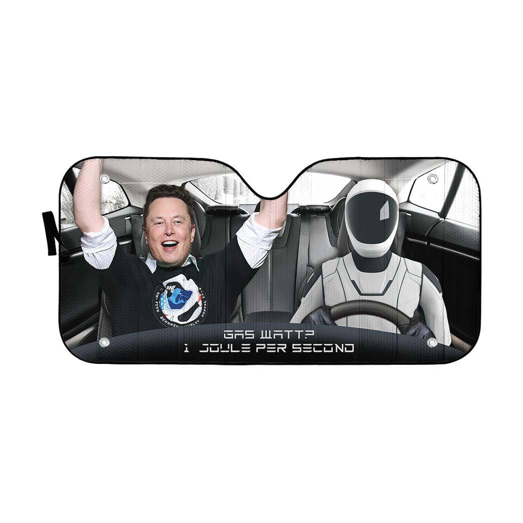 Gearhumans 3D Elon Musk Custom Car Auto Sunshade