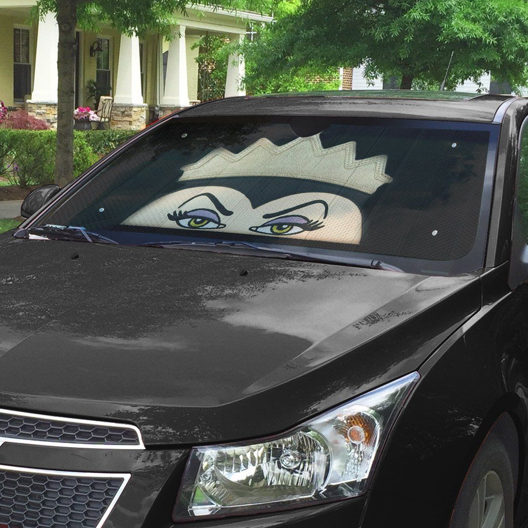 Gearhumans 3D Evil Queen Custom Car Auto Sunshade