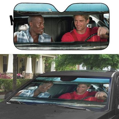 Gearhumans 3D Fast And Furious Custom Car Auto Sunshade