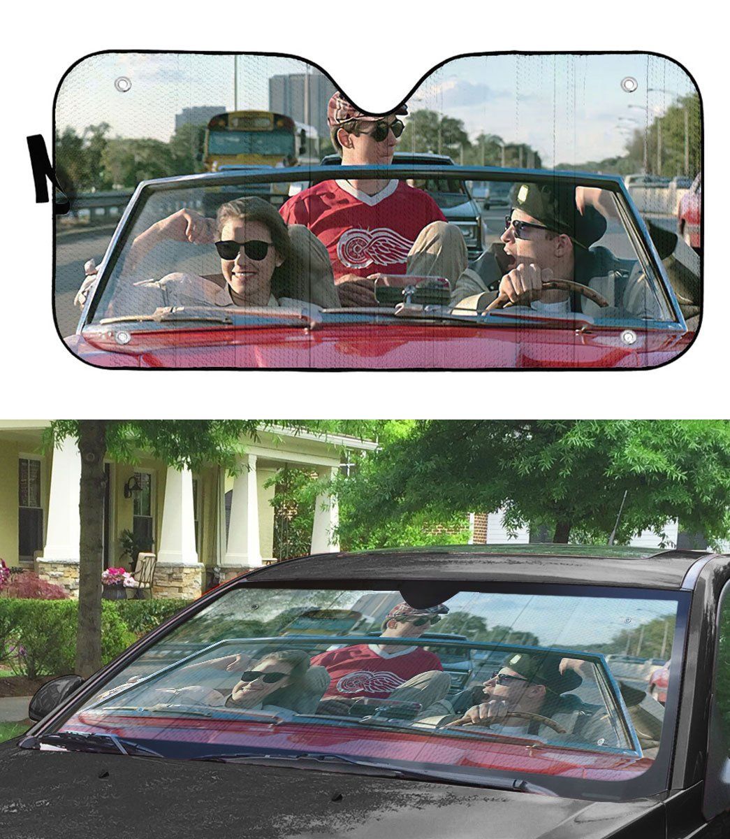 Gearhumans 3D Ferris Buellers Day Off Car Auto Sunshade