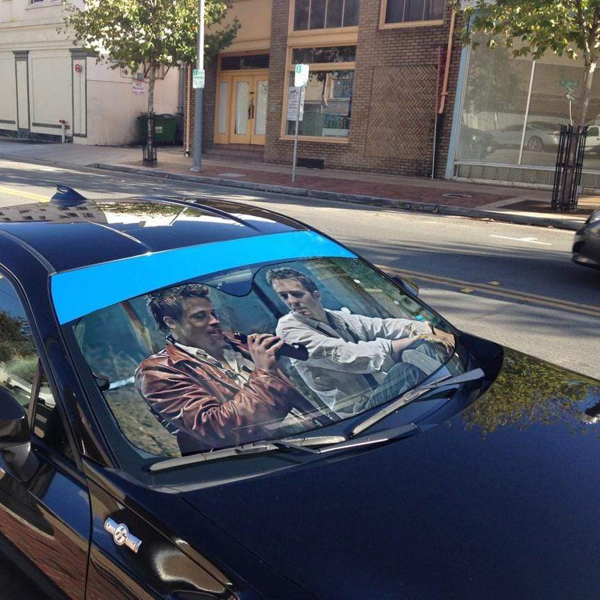 Gearhumans 3D Fight Club Custom Car Auto Sunshade