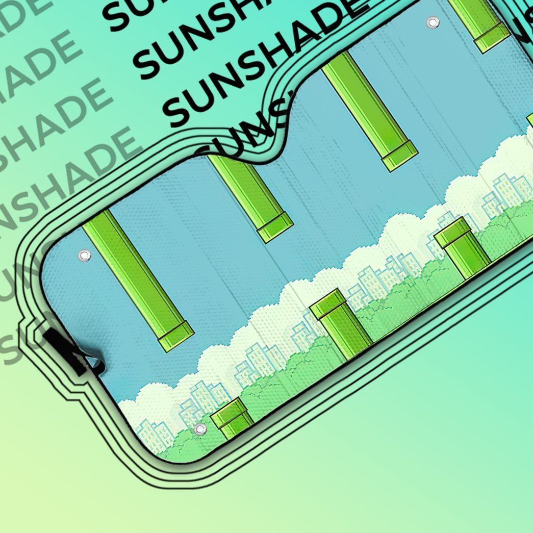 Gearhumans 3D Flappy Bird Daytime Auto Sunshade
