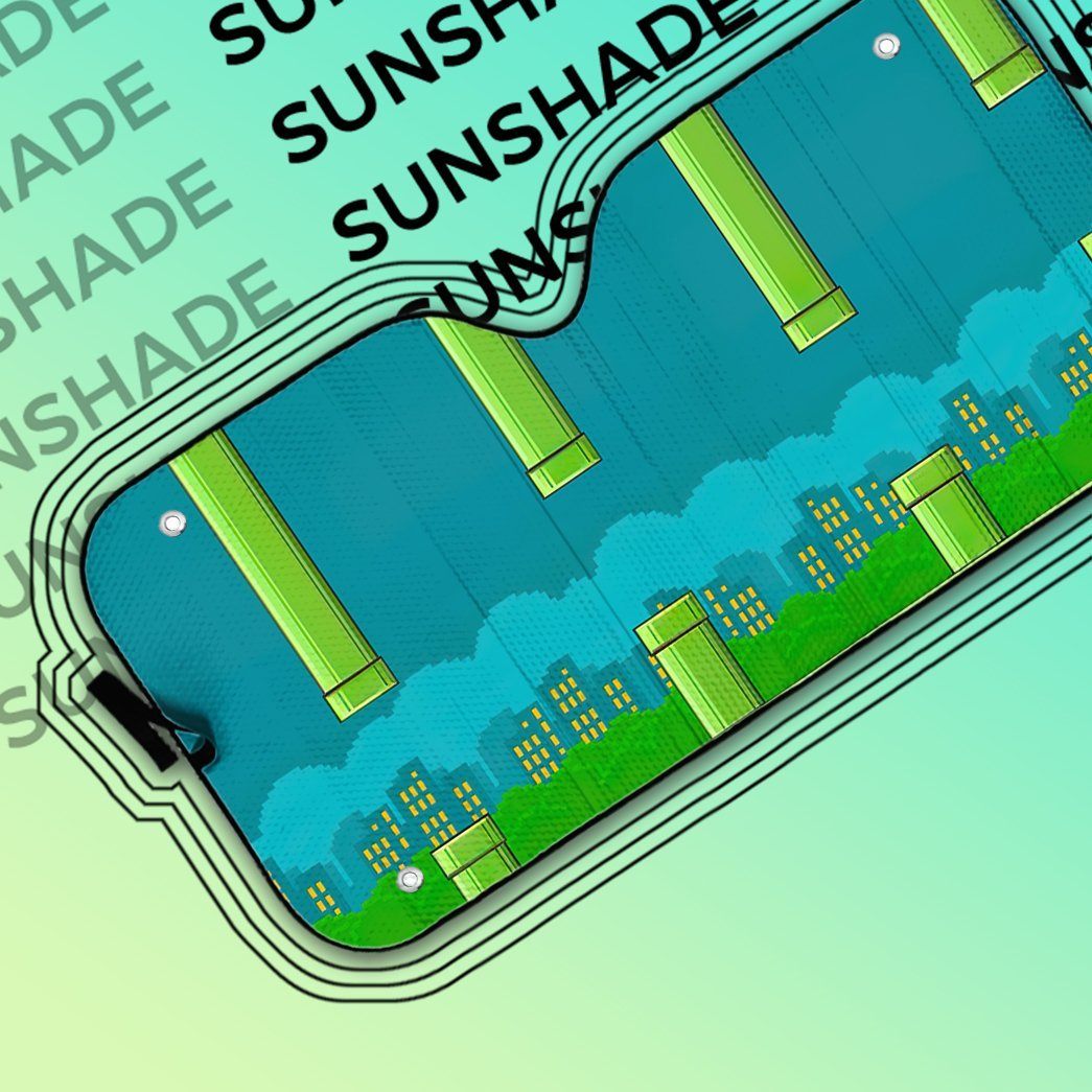 Gearhumans 3D Flappy Bird Night Auto Sun Shade
