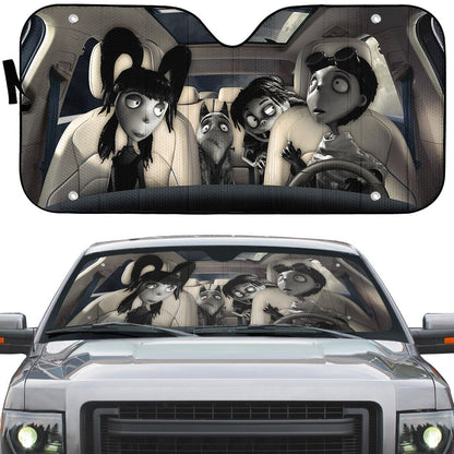 Gearhumans 3D Frankenweenie Custom Car Auto Sunshade