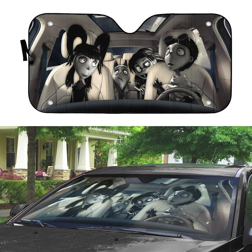 Gearhumans 3D Frankenweenie Custom Car Auto Sunshade
