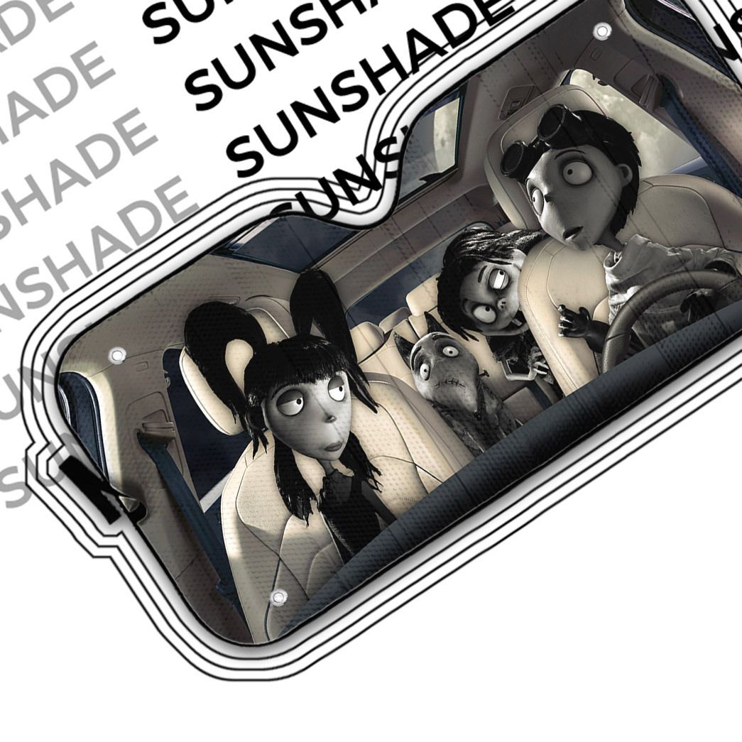 Gearhumans 3D Frankenweenie Custom Car Auto Sunshade