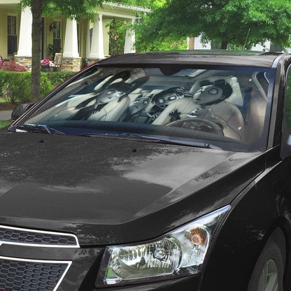 Gearhumans 3D Frankenweenie Custom Car Auto Sunshade