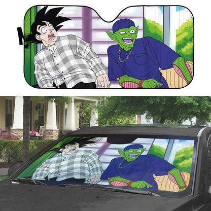 Gearhumans 3D Friday Dragonball Custom Car Auto Sunshade